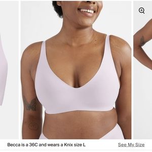 BNWT Knix Evolution Bra in Orchid/Berry